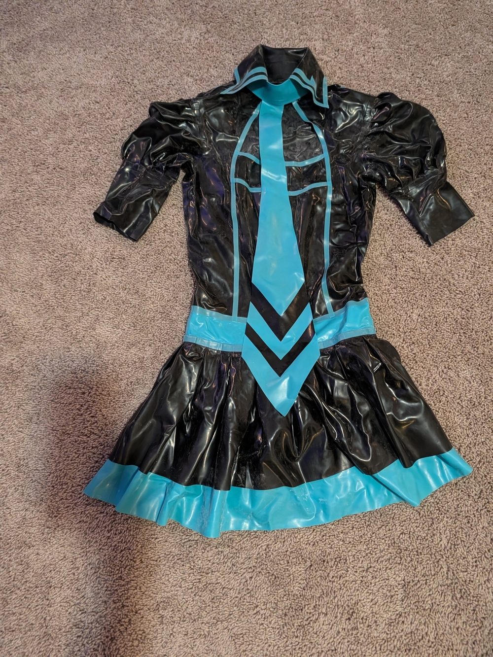 Hatsune Miku Latex Cosplay Dress